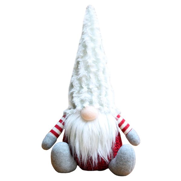 

old man shape showcase ornament forest decorative gift long legs cute faceless doll christmas with beard home desklint