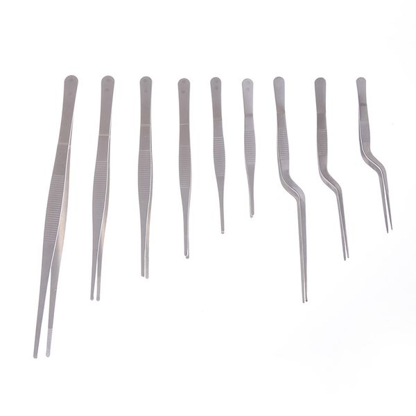

one piece 12-25cm stainless steel industrial anti-static tweezers watchmaker repair tools