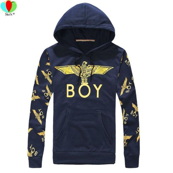 

fg1509 2015 new brand men hoody pullovers boy london print by sweatshirts pullover eagle sportswear tracksuit hoodies, Black