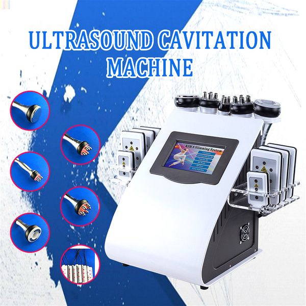 

2020 6 in 1 multifunction cavitation 40k ultrasonic liposuction radiofrequency vacuum bipolar rf machine slimming beauty equipment ce/dhl