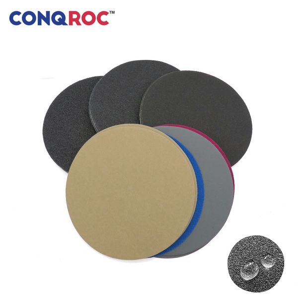 

25 pieces 150mm 6-inch waterproof sanding discs wet dry sandpaper hook loop sanding paper grit jewelry polishing mirror finish