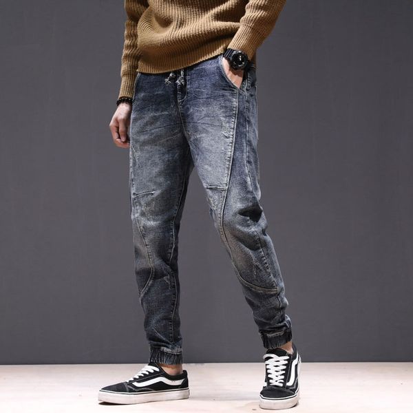 

winter jeans men's plush leggings, Blue