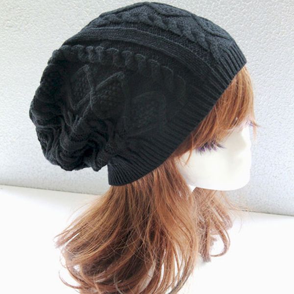 

2016 fashion selling women new design caps twist pattern women winter hat knitted sweater fashion hats 6 colors y1 q1, Blue;gray