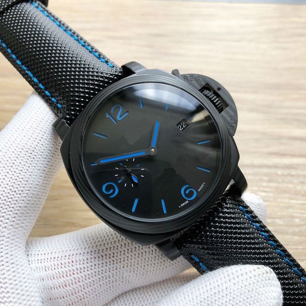 

men watches pam 316l stainess steel 46mm leather strap automatic movement for man automatic wristwatches special edition wristwatches1, Slivery;brown