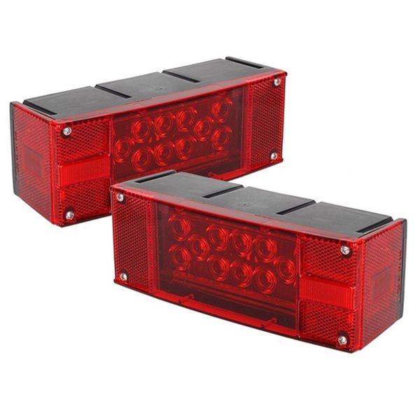 

submersible trailer rv rectangle led light kit red sturn tail brake over 80 inch