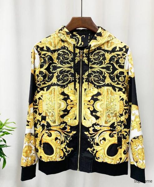 

3d printed jacket mens designer europe and the united states new foreign trade high-end handsome men's long-sleeved fashion hmb, Black;brown