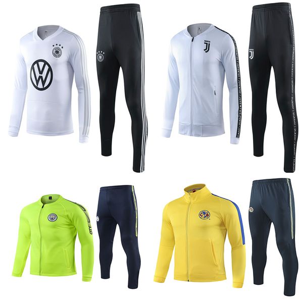 

New juventu track uit 2019 2020 mexico club america occer jogging jacket mbappe pogba 19 20 manche ter football training uit
