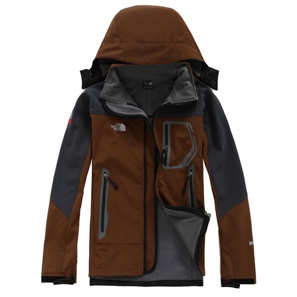 

the north softshell jacket face coat men outdoors sports coats women ski hiking windproof winter outwear soft shell men hiking jacket, Blue;black