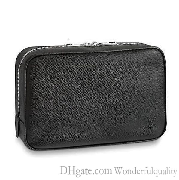 

2020 m32720 toilet pouch gm men black real caviar lambskin chain flap bag long chain wallets key card holders purse clutches evening s14n