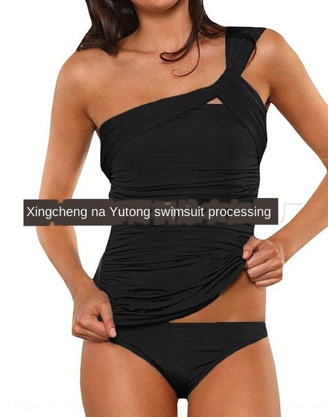 

rjizt solid multi- split shoulder cover slim quality solid color multi-color swimsuit bikini split shoulder cover slim swimsuit quality biki, White;black