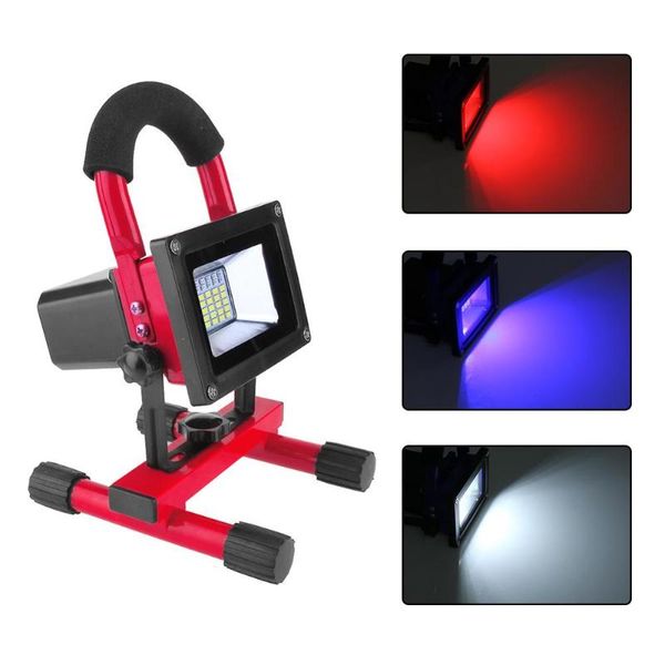 

portable lanterns dicn 60w hand-held led outdoor camping floodlight spotlight searchlight projector work light lighting super bright red