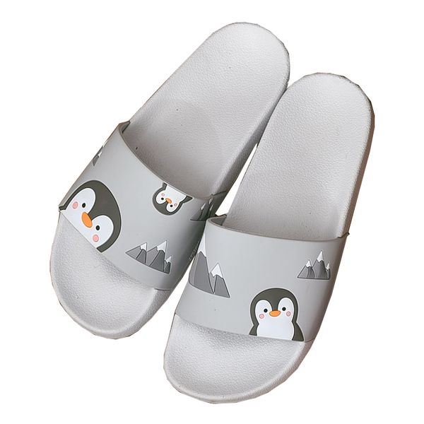 

summer men slippers cartoon sandals flat comfortable beach shoes man cute funny bathroom floor home slippers, Black