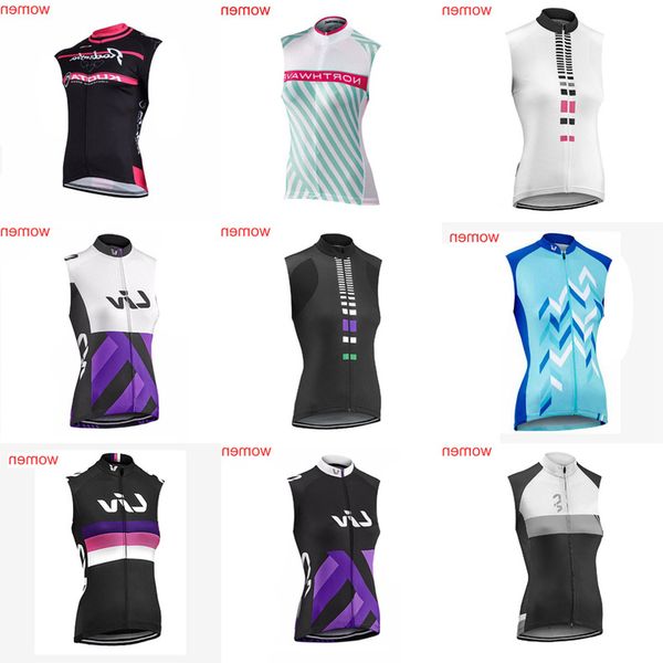 

orbea liv team cycling sleeveless jersey vest the latest summer woman sleeveless mountain bike jersey bicycle clothing d420, Black