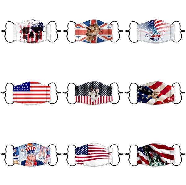 

designer masks reusable protective pm2.5 filter printing mouth mask anti dust face mask windproof mouth-muffle 84 styles damon043 #900