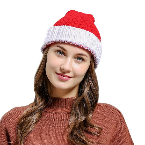 

christmas santa claus beanie autumn winter women girls skiing knitting skull baggy hat christmas gift cap