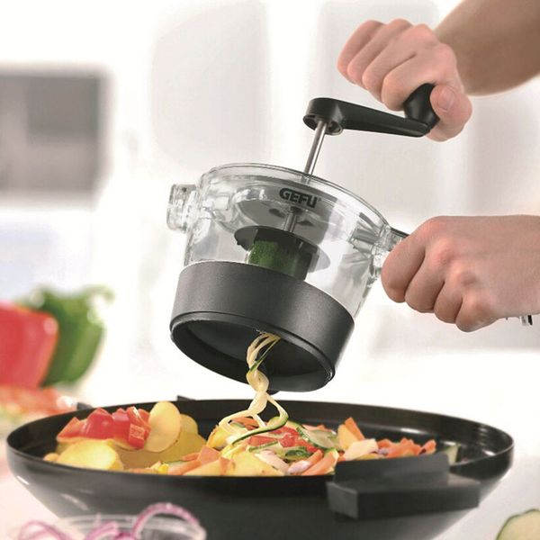 

eco-friendly 4 в 1 регулируемая спиральные slicer терки fruit овощерезка shredder вращающийся режущий станок аксессуары для кухни