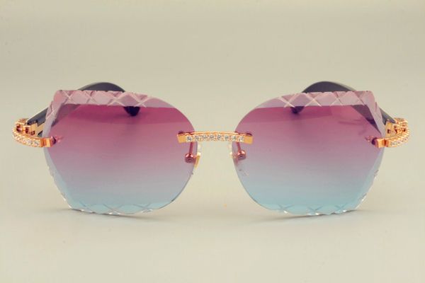 

2019 horns new glasses, dhl selling shipping sunglasses 8300593-a natural mixed too sunshade, luxury lens diamonds dcegu, Slivery;brown