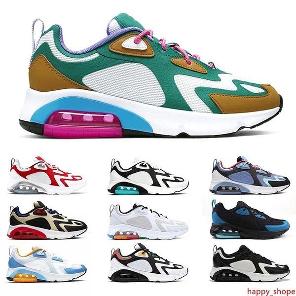 

200 running shoes 200s men women bordeaux mystic green triple black white bright crimson vast grey mens trainers sports sneakers 36-45