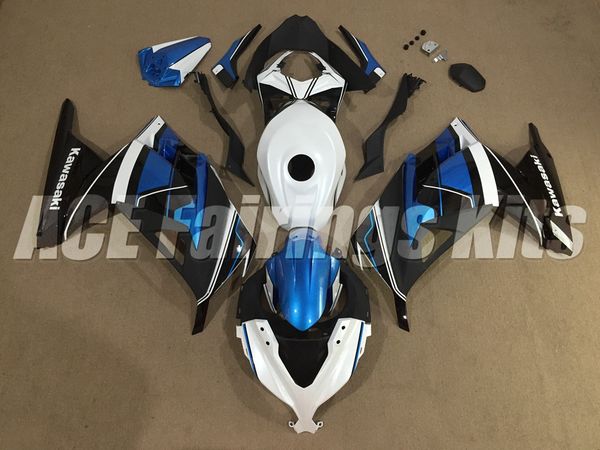 

New ab injection full fairing kit fit for kawa aki ninja300 13 17 ninja 300 ex300 2013 2014 2015 2016 2017 tank cover nice blue white