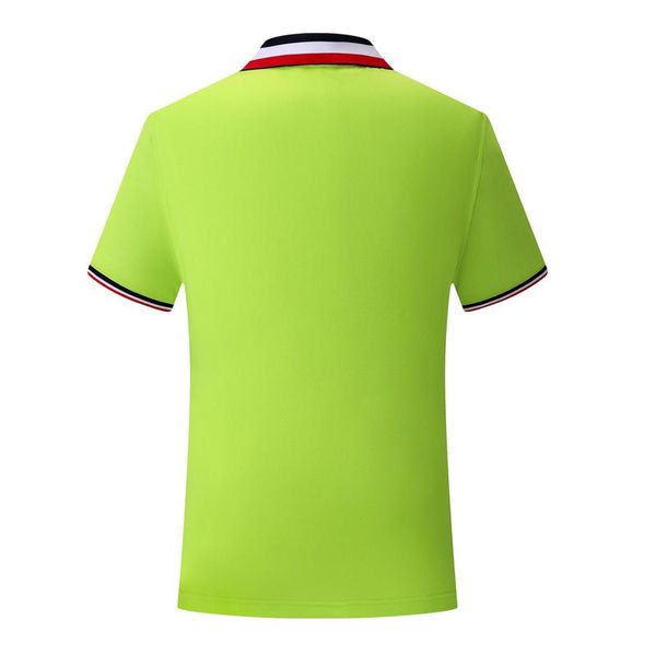 

t-shirt uniform green sd chongfu 899051new fashion classic three-color striped collar short-sleeved polo shirt comfortable and breathable, Black