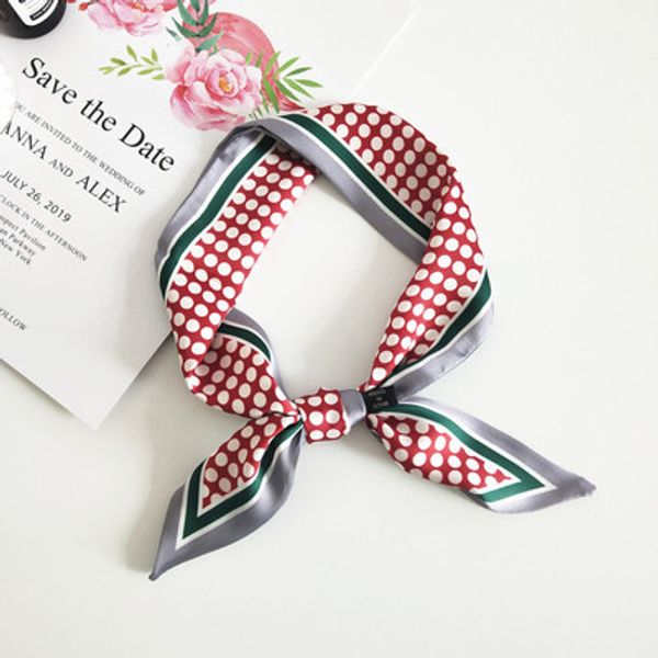 

дизайнерские шарфы женщины роскошные дизайнерские шарфы весна и осень ретро дикая волна точка маленький шарф женский литературный диапазон в, Blue;gray