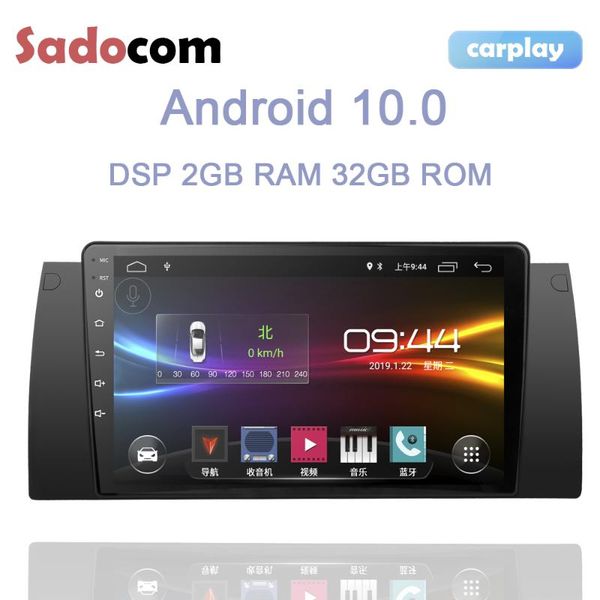 

9" android 10.0 for e39 x5 rds autoradio 4 core 32gb rom 2gb 1 din car audio dvd gps bluetooth 4g wifi gps glonass car dvd