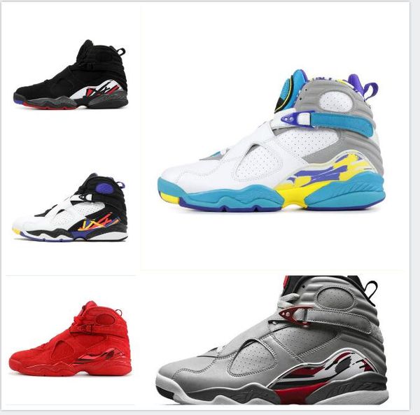 

mens trainers jumpman basketball shoes 8s snowflake aqua nakeskin jordan retro south beach valentine day sports sneakers