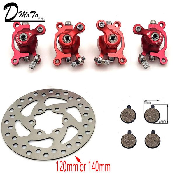 

for zoom disc brake for electric scooter 10 inch electric with 140 mm 120mm brake pads metal pad rotor bike parts