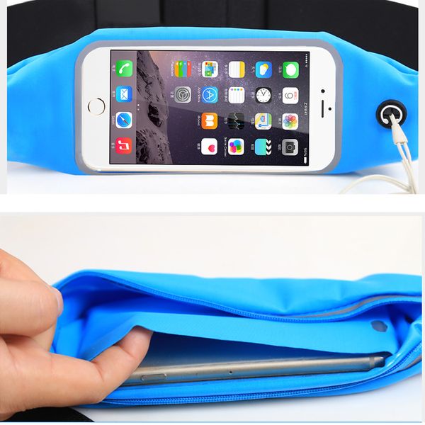 

outdoor sports waist pack-touch screen wallet anti-theft waterproof hidden wallet music fitness belt