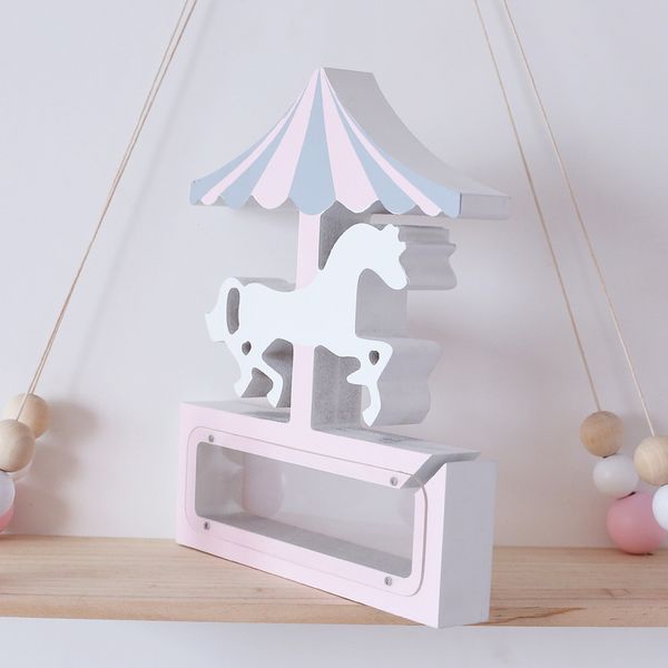 

wooden unicorn piggy bank birthday gift for kids money box coin bank personalized engraved gift 2colors