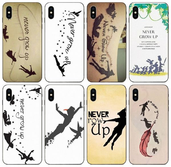 

[tongtrade] peter pan never grow up case for iphone 11 pro x xs max xr 6s 5s 5c 5 se galaxy a7 huawei p30 y6 pro sony xperia z5 cover case