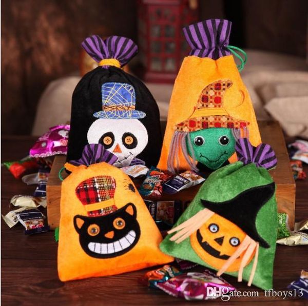 

lxh brandnew трюк или лечения happy halloween candy bag подарочные пакеты тыквы trick пакет сакс партия подарок для детей party event