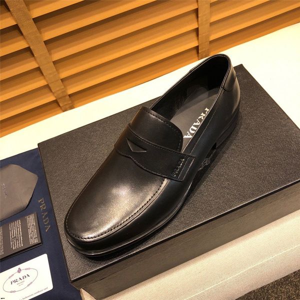 

2019 genuine leather loafers men shoes formal shoes men luxury brands coiffeur mens dress shoes calzado hombre sapato masculino social, Black