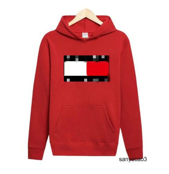 

tommy hilfiger мужской дизайнер высокое качество модельер новый многоцветный принт толстовки женщины и мужчины зимний свитер кофты freelido, Black