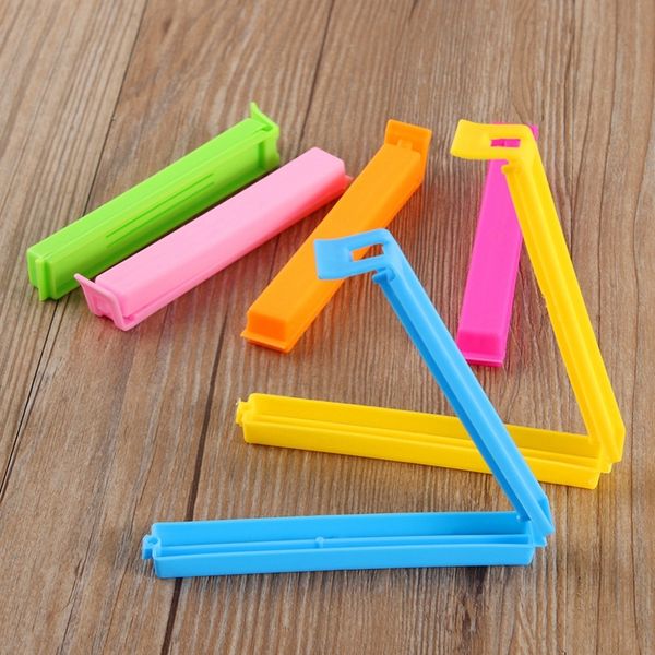 

10 pieces/batch portable new kitchen storage food snacks sealed bag sealed bag sealing clip plastic tool bag clips