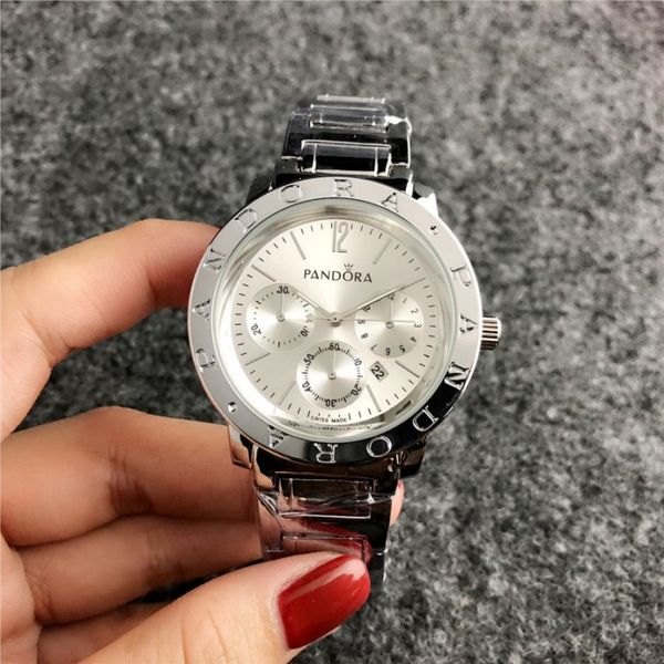 

2019 new 40mm fashion luxury watch men's women's universal brand watch casual quartz watch men's watches women's watches, Slivery;brown