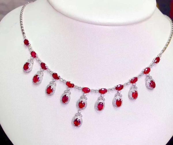 

natural real ruby necklace pendant s925 sterling silver natural real ruby pendant