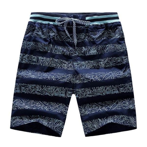 

2020 summer shorts men casual stripe print quality cotton elastic fashion shorts homme tracksuit trousers brand clothing, Black;blue