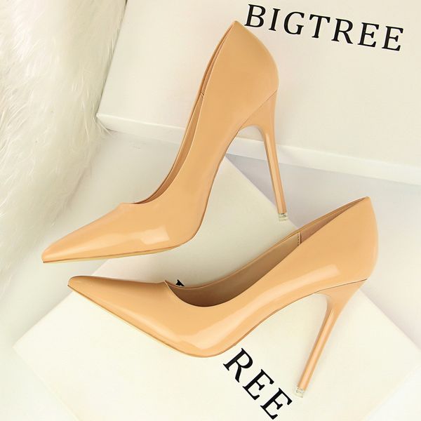 

shoes high heels nude heels women pumps brand heels stiletto women shoe patent leather office shoes women wedding shoes buty damskie, Black