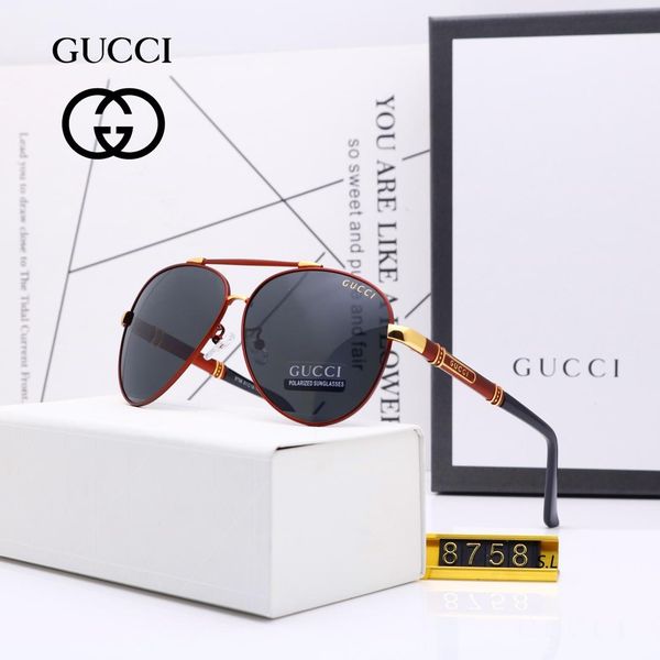 

15 цветов на выбор дизайнера бренда мужчины женщины поляризованные очки semi rimless вс очки золотой раме polaroid объектив с брауном чехол, Black