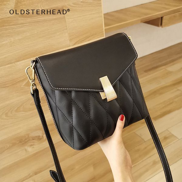 

малого ковш сумки корова кожа женского щиток крест тело сумка плед lady mini messenger плечо laorentou девушка для женщин