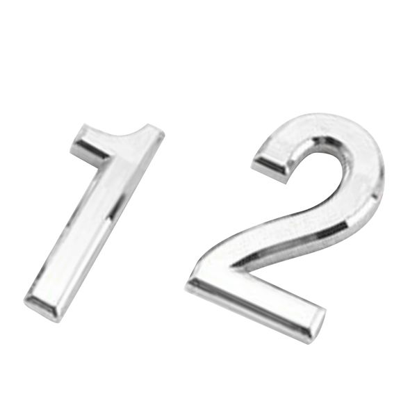 

modern house numbers 1 & 2 floating home address numerals sign plaque heavy duty mount for home
