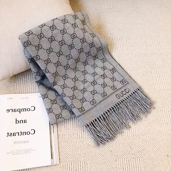 

designer t 2019 new luxury y winter new scarf b3 gucci t scarf womens men shawl scarf woman wool scarves, Blue;gray