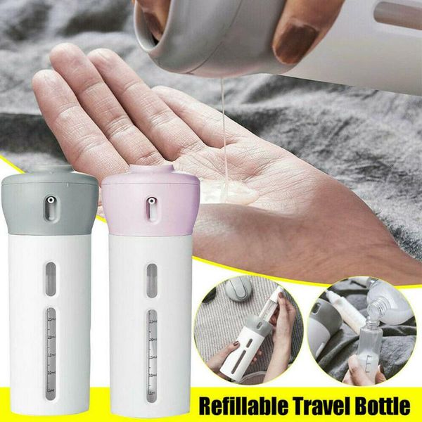 

4 in 1 shower bath shampoo storage bottle lotion travel organizer dispenser