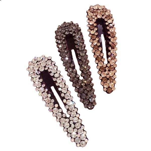 

korean boutique rhinestones hairpin super flash drops hair clip bb clips new fashion diamond hair accessories for women hairgrip
