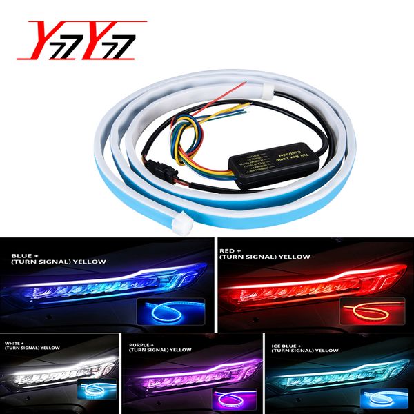 

led car light turn signal ultrafine lamps for auto drl led daytime running lights car styling accessories guide strip headlight