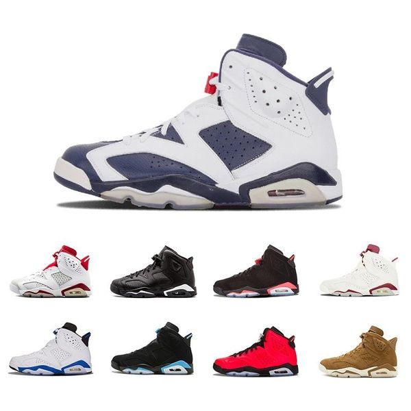 

with box men blue infrared 6 6s basketball shoes mens cny carmine gatorade green tinker unc black cat designer j6 sneakers