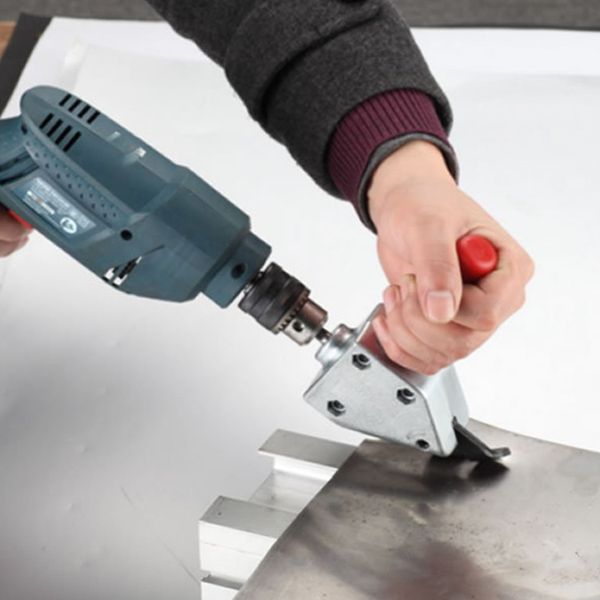 

metal cutting sheet nibbler saw cutter tool electric drill scissors tool universal 7mm hex shank for electric drill