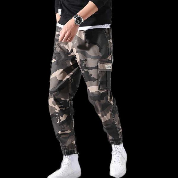 

мужчины camo штаны 2019 весна мужского hiphop брюки мужского jogger гарем камуфляж брюки мужская уличная sweatpants, Black