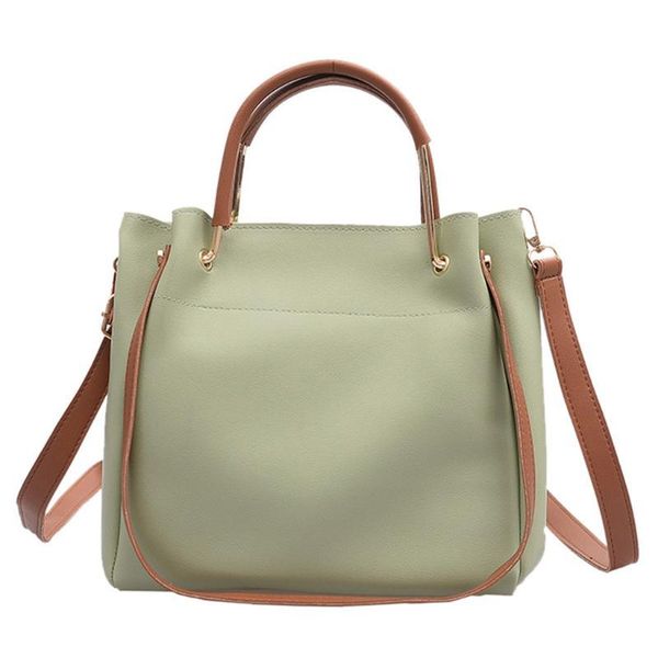 

women ladies retro multifunction solid shoulder tote handbag large capacity crossbody bags casual female bag